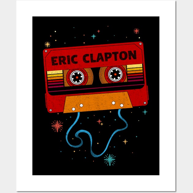 Eric Clapton / Retro Vintage Cassette Tape / Music Fanart Wall Art by EliseOB